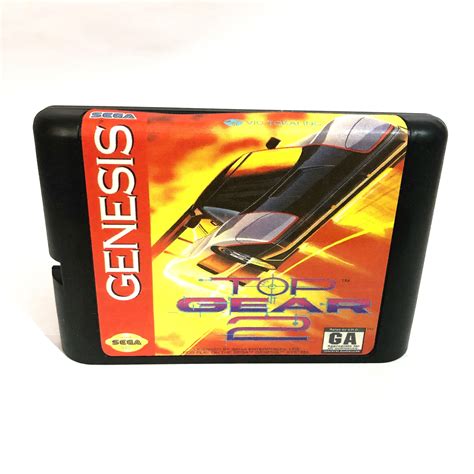 Top Gear 2 Sega Genesis Mega Drive System 16bit - Video Game, Game ...