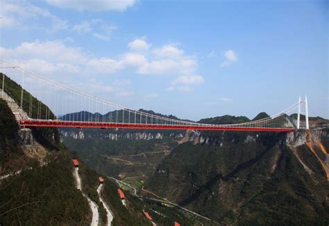 Pictures: Lofty heights - Aizhai suspension bridge - Construction Week ...