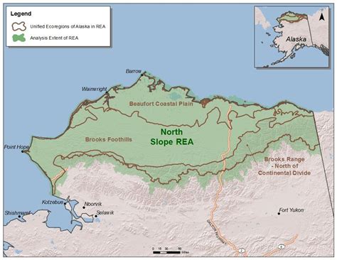 North Slope REA Map | Alaska, Continental divide, North slope