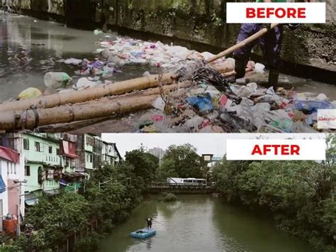 These before and after images of two Pasig River tributaries give hope | GMA News Online