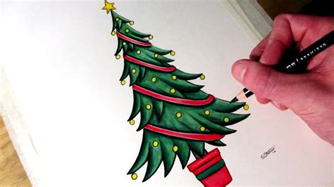 Incredible Compilation of Over 999+ Christmas Tree Drawing Images in ...