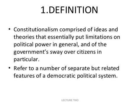 2 constitutionalism lecture