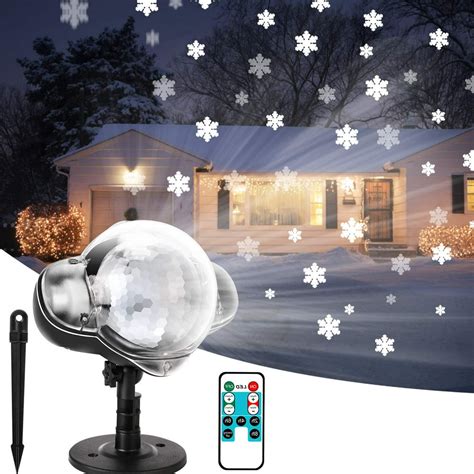 Epidgadget Snowflakes Projector Lights, Snowflake projection Light with Remote Control for ...