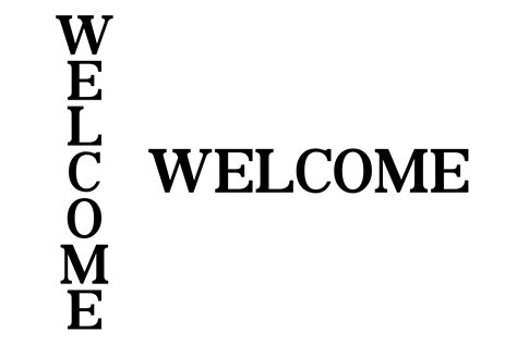 Welcome svg sign, welcome vertical | Custom-Designed Illustrations ~ Creative Market