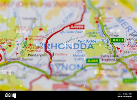 Rhondda Valley Map