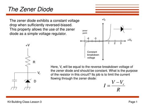 PPT - The Zener Diode PowerPoint Presentation, free download - ID:1798335