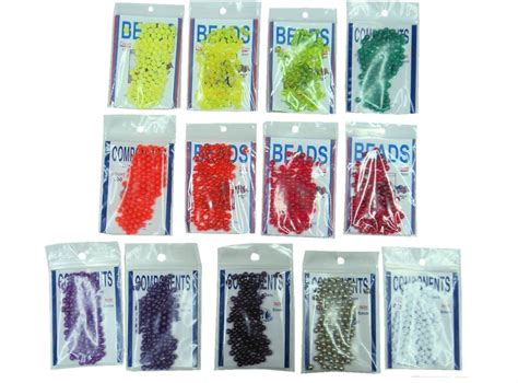 Amazon.com: 6mm Plastic Beads - Multiple Colors - 13 packs of 100 ...