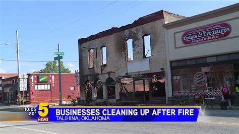 Downtown Talihina Business Owners Begin Cleanup After Fire ...