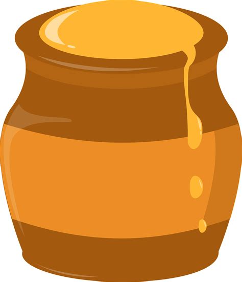 honey jars - Clip Art Library