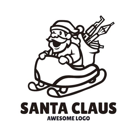 Premium Vector | Santa claus logo