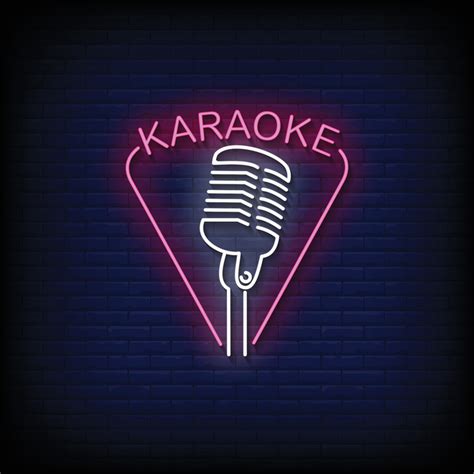 Karaoke Neon Signs Style Text Vector 5532966 Vector Art at Vecteezy