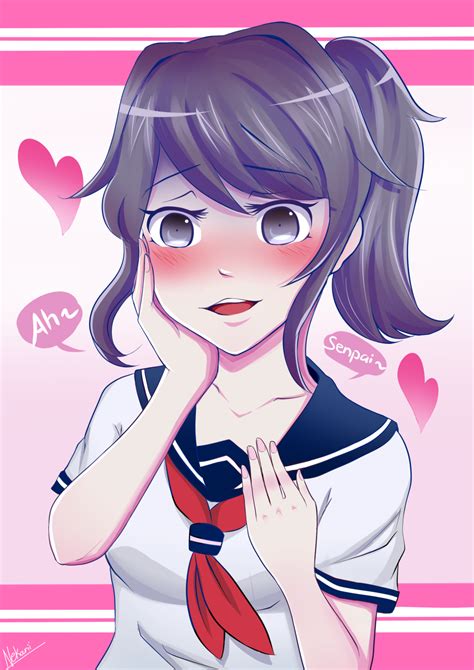 Yandere-chan YANDERE SIMULATOR - Fan Art by Nekarii