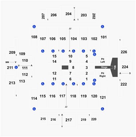 Tacoma Dome Seating Chart Section 115 Row R, HD Png Download - kindpng