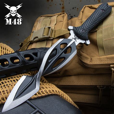 M48 Tsunami Dagger With Vortec Sheath – 2Cr13 Stainless Steel Blade ...