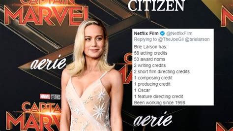 Netflix Has Zero Time For People Questioning Brie Larson's Directing Skills