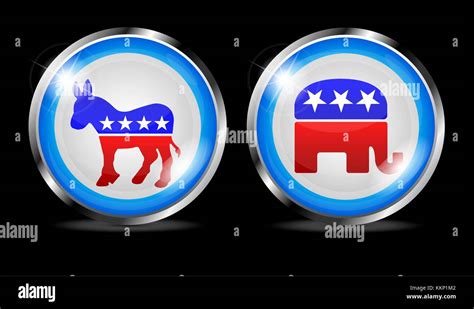 Democratic Republican Political Symbols Stock Photos & Democratic Republican Political Symbols ...