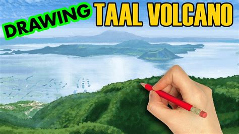 Taal Volcano Drawing