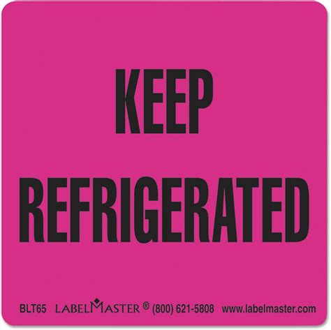 Keep Refrigerated Label Printable - Printable Word Searches