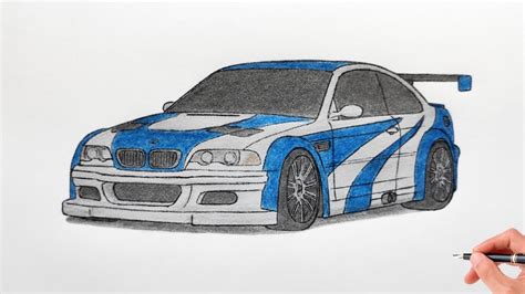 How to draw a BMW M3 E46 GTR 2005 from Need for Speed Most Wanted ...