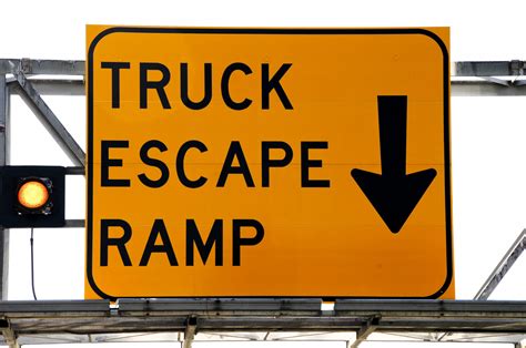 Truck Escape Ramp Sign Free Stock Photo - Public Domain Pictures