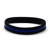 Thin Blue Line Ribbon 3/8 Inch Wide By The Yard