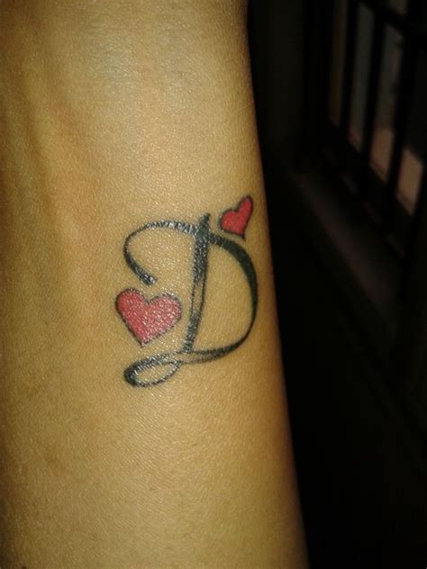 14+ Letter D With Heart Tattoo Designs PNG - SSS Tattoo