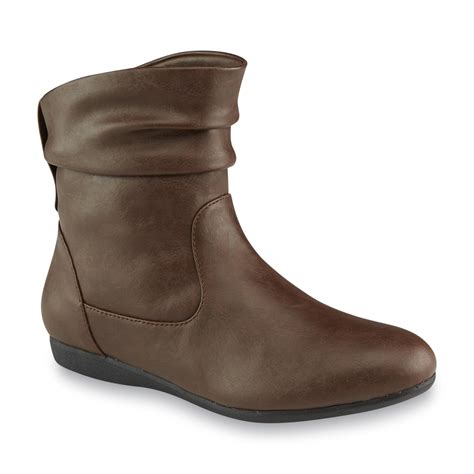 Personal Identity Women's Castro Brown Slouch Ankle Boot - Sears