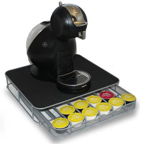 Dolce Gusto Coffee Pod Holder and Machine Stand With Drawer Holds up to ...