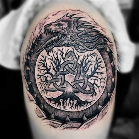 Top 50 Best Yggdrasil Tattoo Ideas [2021 Inspiration Guide] - Norse Mythology Tattoo Designs