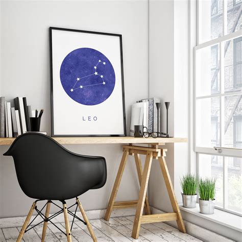 Horoscope Zodiac Star Constellation Astrology Poster Digital Download | Constellation print ...