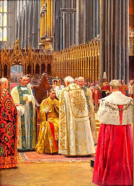 The Royal Coronation Ceremony of H.M. King George VI, 1937 - Fortunino Matania - WikiArt.org