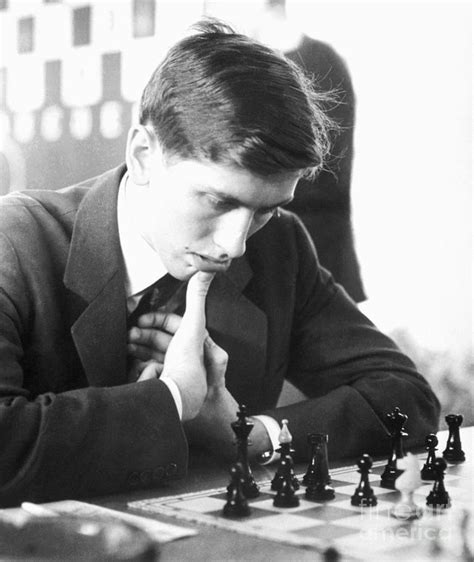 Bobby Fischer Contemplating Chess Move Photograph by Bettmann - Fine ...