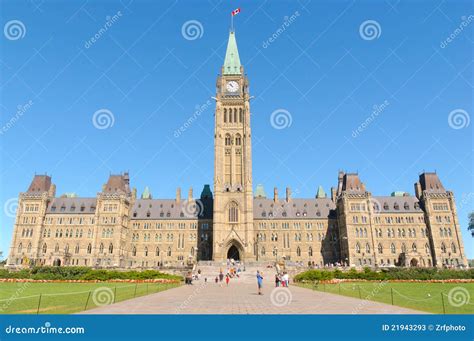 Parliament Hill and Canadian Parliament Building Editorial Stock Photo - Image of symbol, tower ...