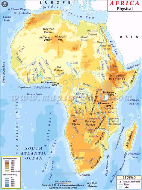 Africa Landforms / Africa Map Landforms Diagram Quizlet / I dont really ...