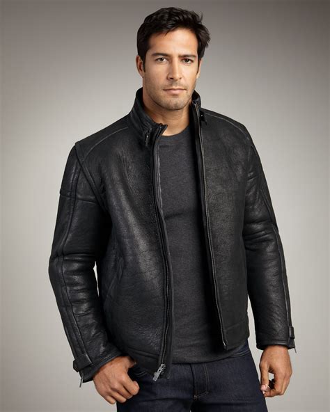 Lyst - Ugg Refugio Shearling Bomber Jacket, Black in Black for Men