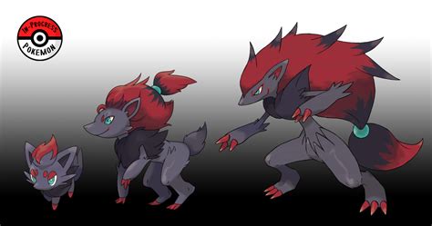 In-Progress Pokemon Evolutions | Zorua pokemon, Pokemon zoroark, Pokemon