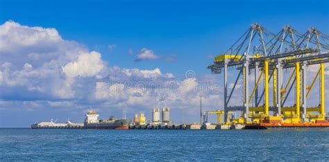 The New Private Ashdod Port, Israel Stock Image - Image of logistic ...