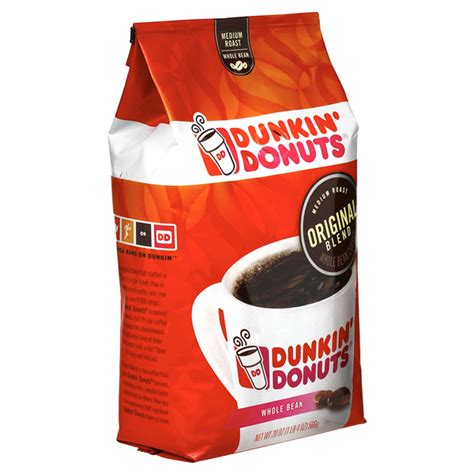 Dunkin' Donuts Medium Roast Original Blend Whole Bean Coffee, 20 oz ...