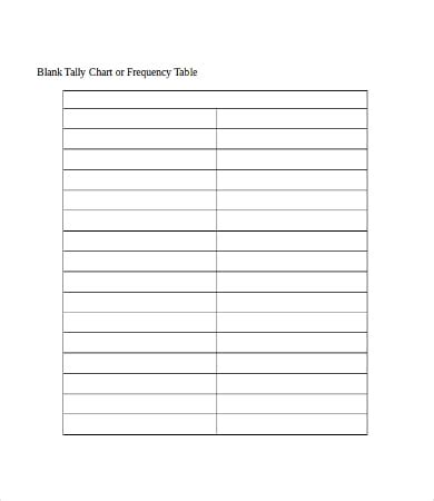 Tally Chart Template - 10+ Free Word, PDF Documents Download | Free & Premium Templates