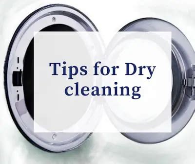 10 tips for successful dry cleaning