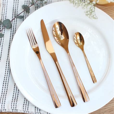 copper cutlery set by marquis & dawe | notonthehighstreet.com