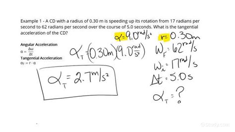 Tangential Acceleration Equation