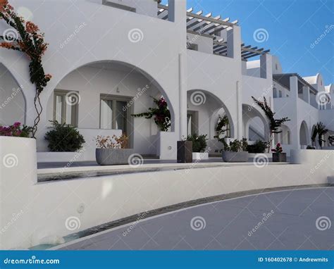 Mix of Classic and Modern Greek Architecture Stock Photo - Image of ...