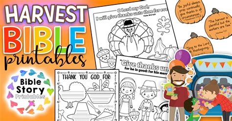 Thanksgiving Bible Printables - Bible Story Printables