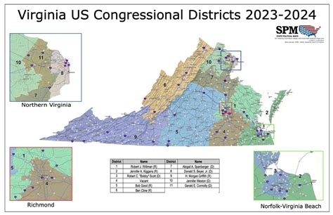 Virginia Political and State Legislative Wall Maps – State Political Maps