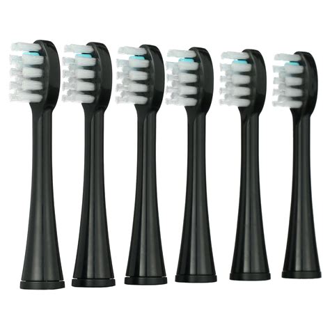 Waterpik Sonic Fusion Toothbrush Heads SF01/SF02, SF03/SF04, 6-Pack, Black - Walmart.com