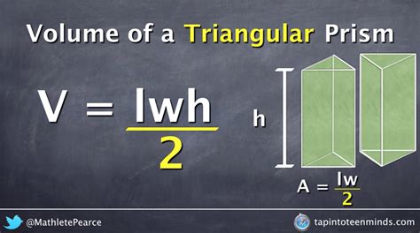 Visualizing the Volume of a Triangular Prism Formula | Triangular prism, Math geometry, Math tutor