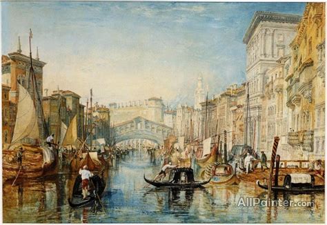 Joseph Mallord William Turner Venice: The Rialto Oil Painting ...