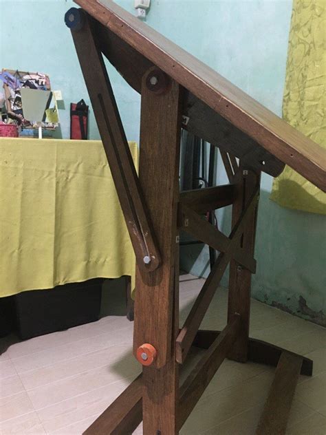 Wooden Drafting Table & T-Square Bundle on Carousell