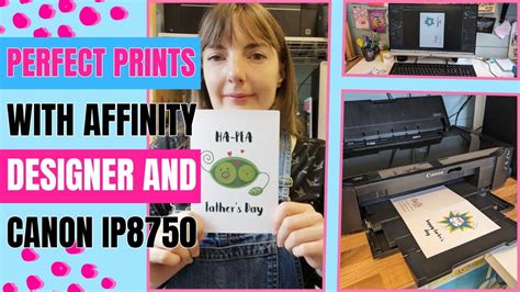 Perfect Card Printing with Affinity Designer and Canon IP8750 - YouTube